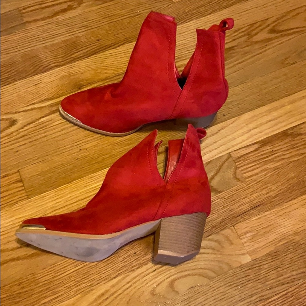 J. Adams Red Booties